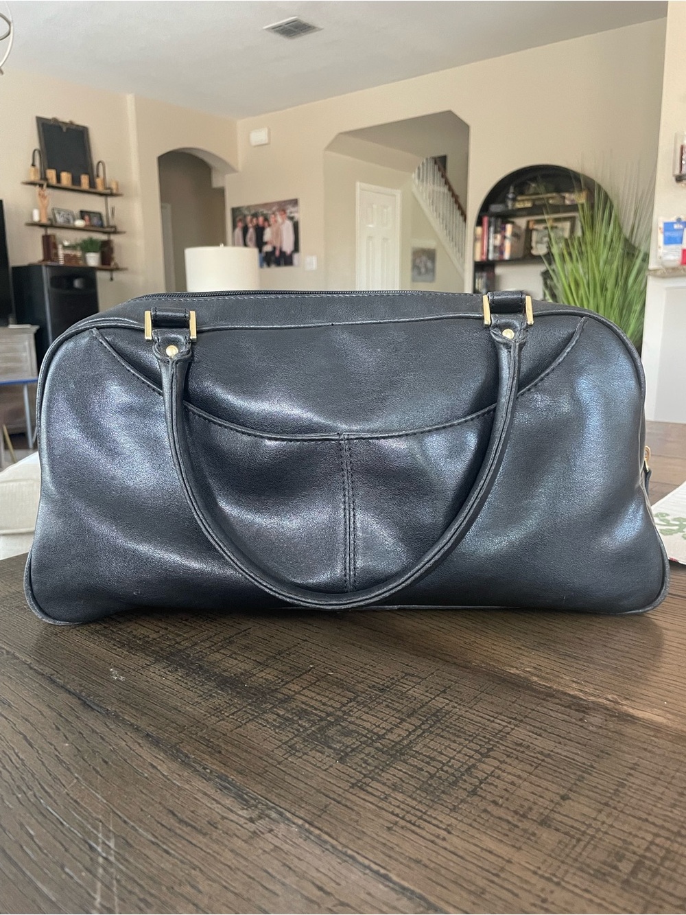 Vintage Monet Bowler Satchel Handbag